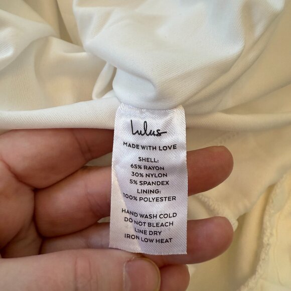 Lulu's Elegant White Ruffle Mini Dress - Picture 14 of 14